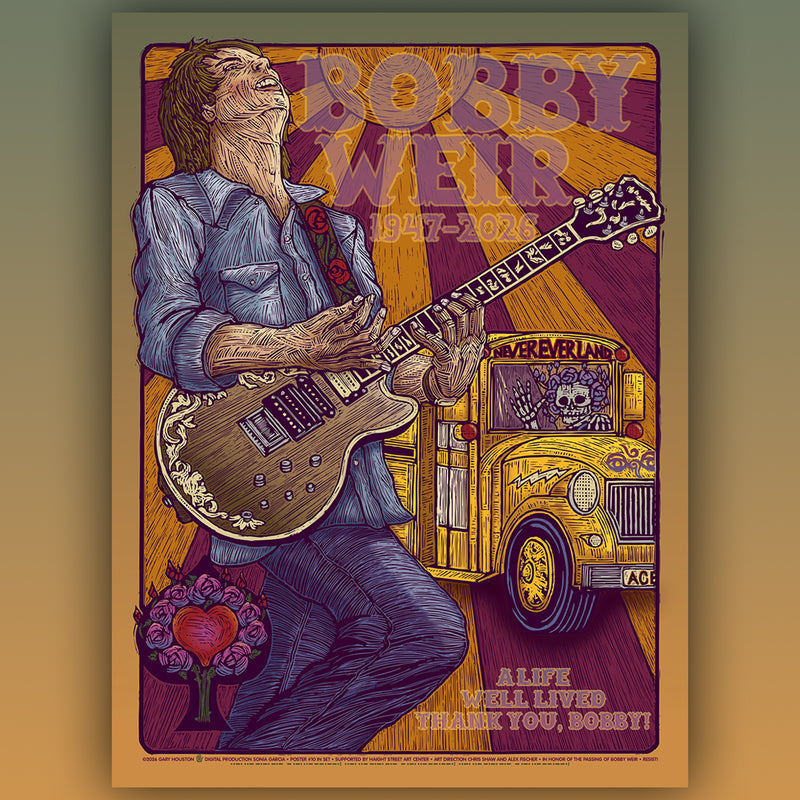 Bob Weir Poster Set, Limited Edition Series – Haight Street Art Center
