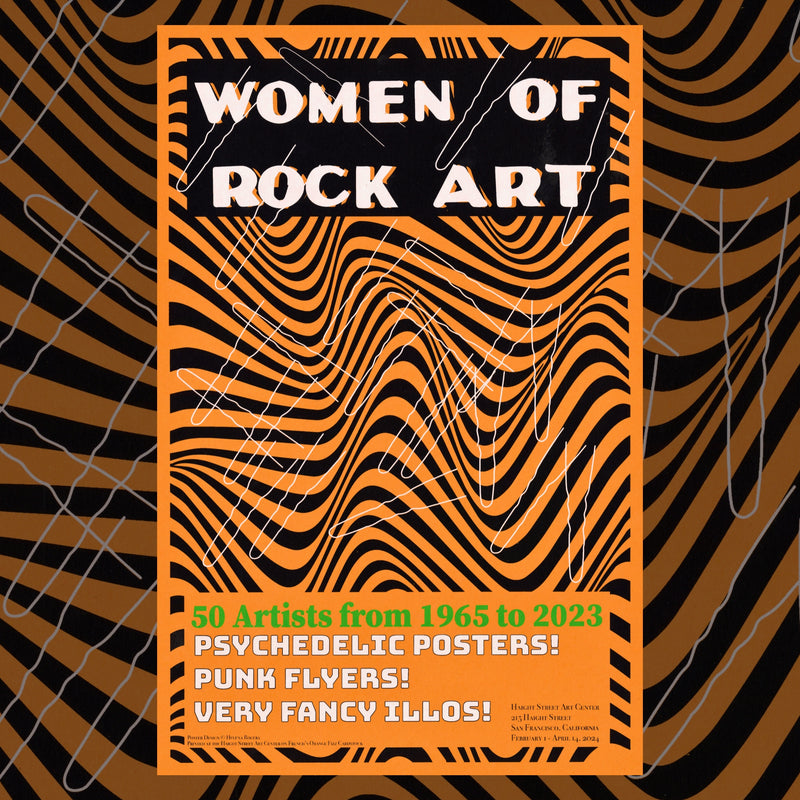 Women of Rock Art punk flyer by Helena Rogers