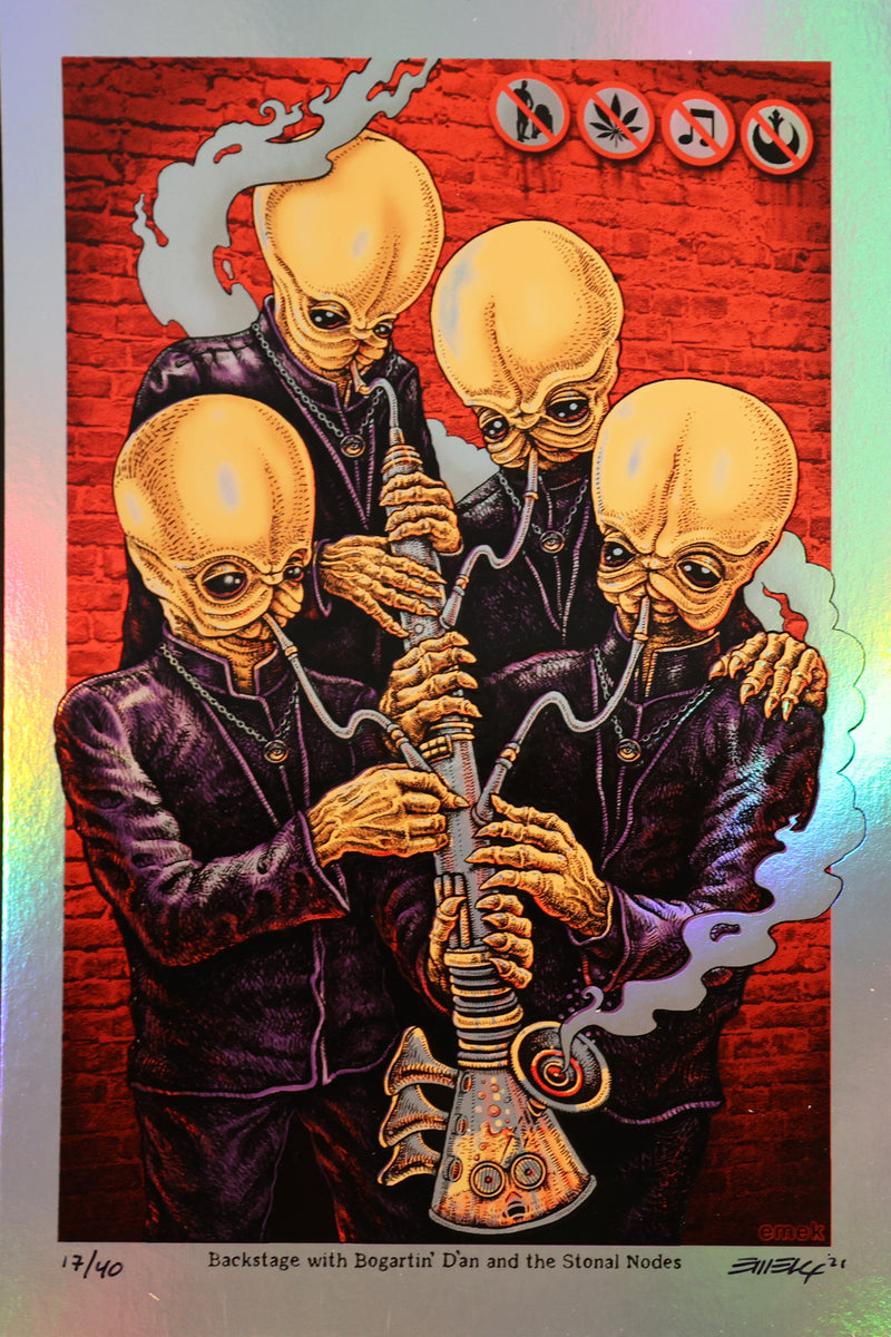 Foil Version Backstage at the Cantina from Emek's Stoned Wars Series