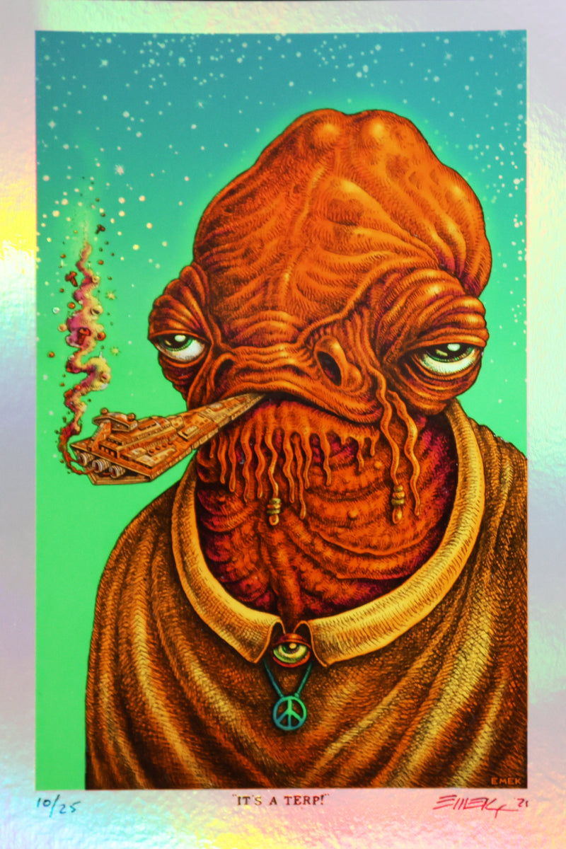 Foil Version Ackbar from Emek’s Stoned Wars Series