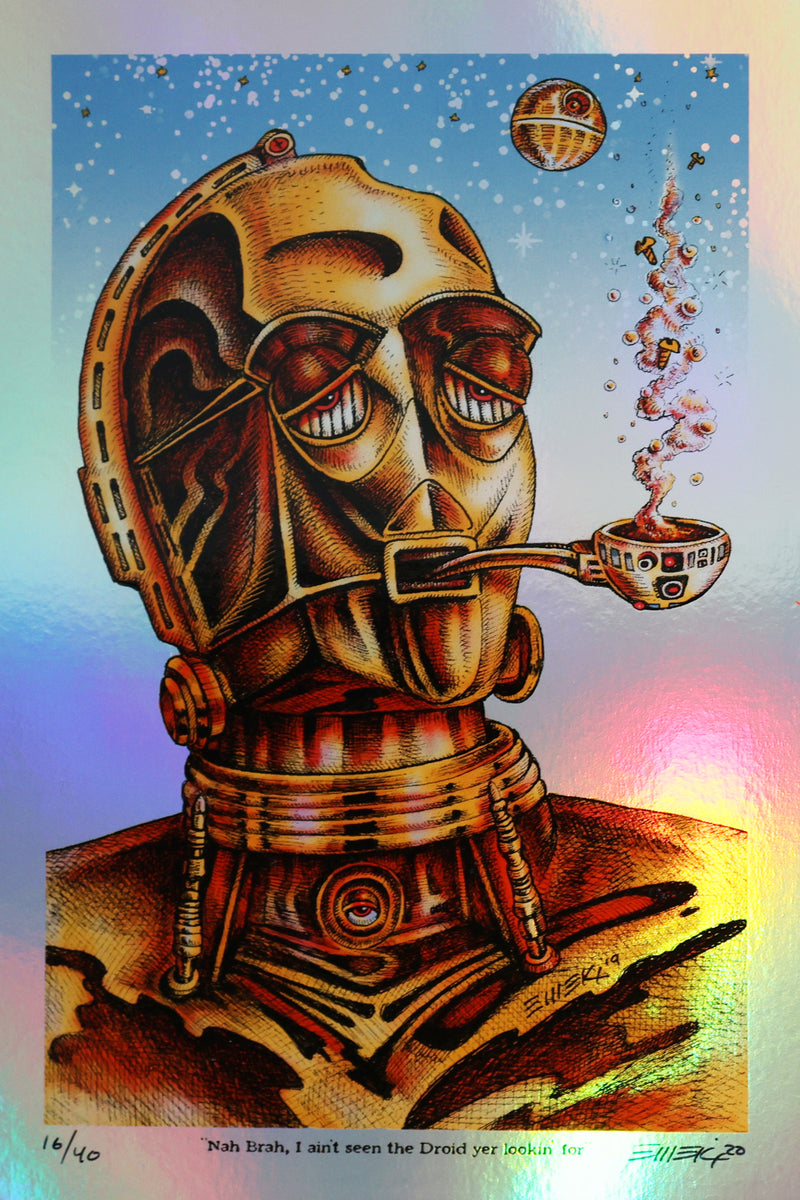 Foil Version 420-P-O from Emek's Stoned Wars Series
