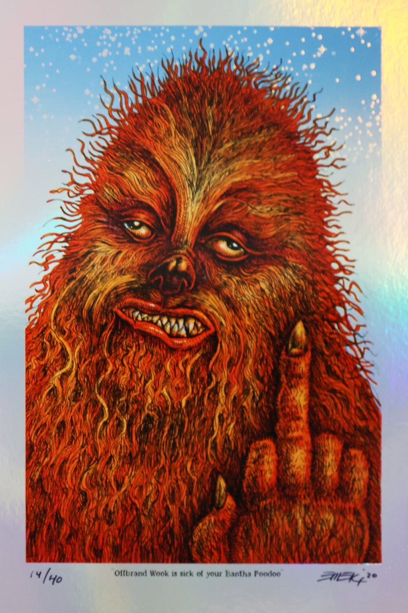 Foil Version Offbrand Wook from Emek's Stoned Wars Series