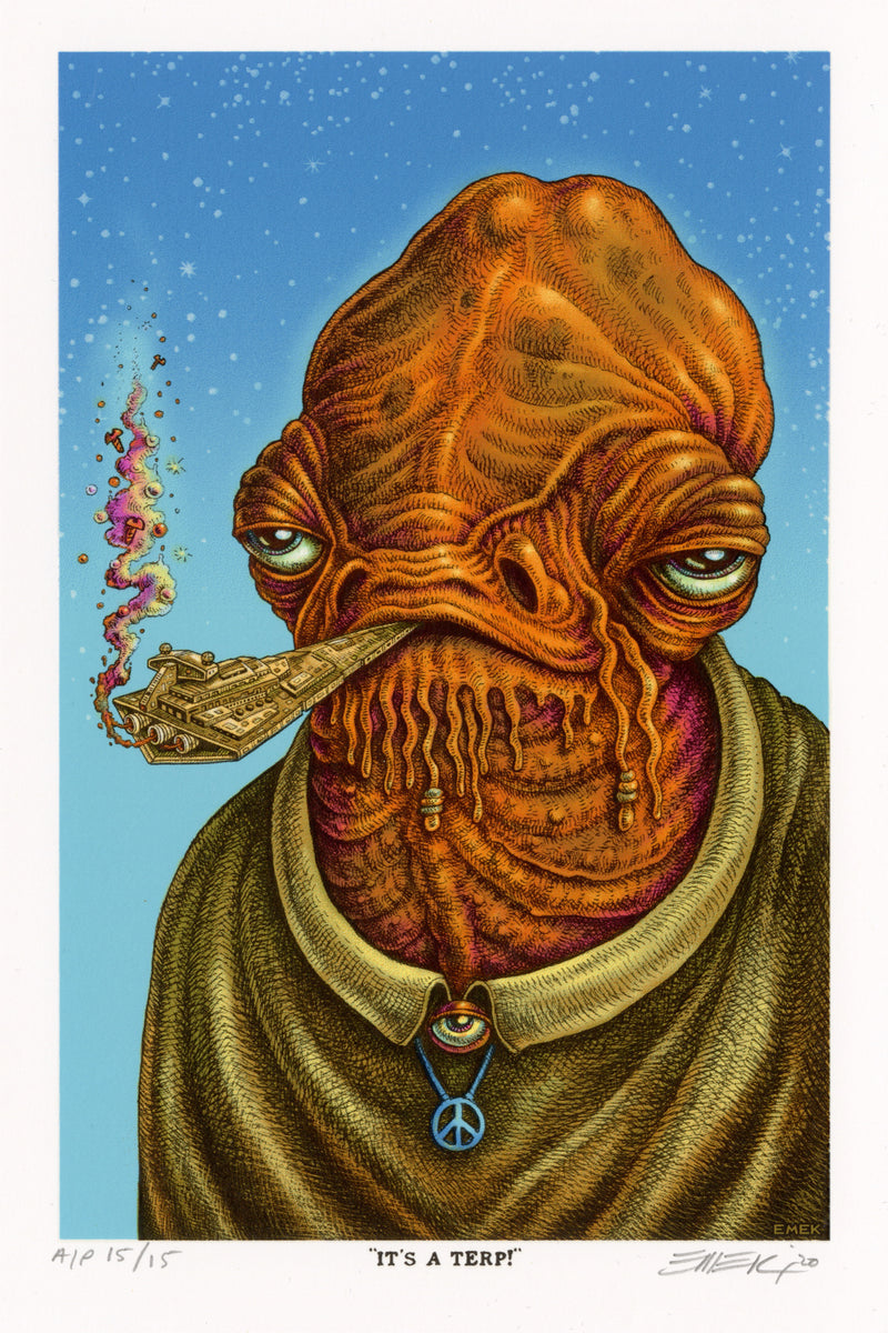 Ackbar from Emek’s Stoned Wars Series