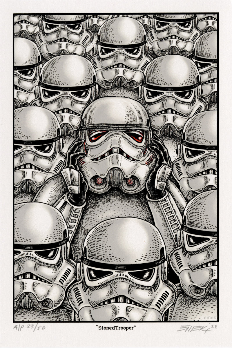 Stoned Trooper from Emek’s Stoned Wars Series