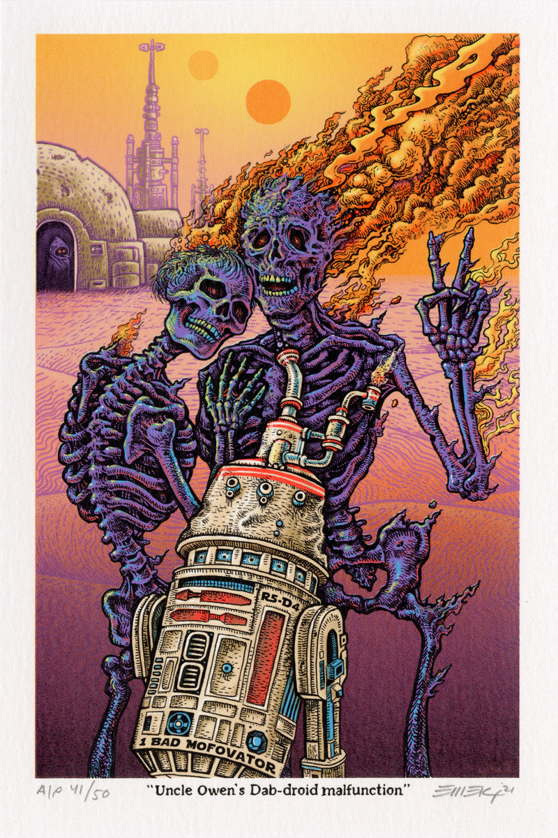 Uncle Owen's Dab-Droid Malfunction from Emek’s Stoned Wars Series