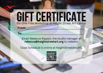 Print Studio Gift Certificate  - Good for One Screen Printing Basics Class. Please add gift recipient name and email in the notes upon check out.