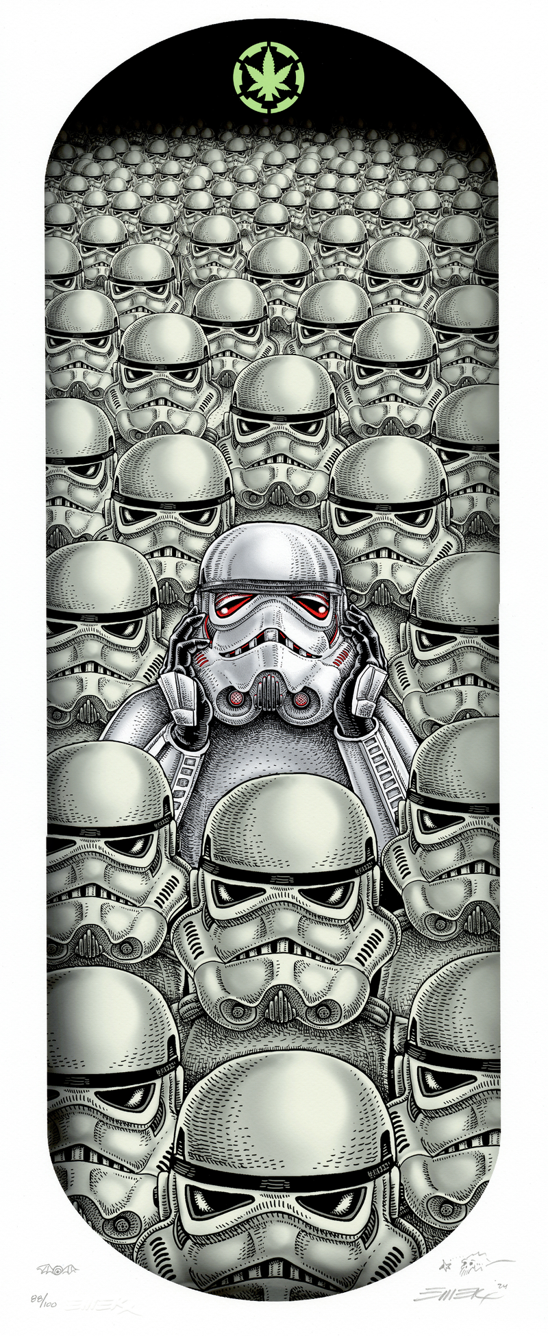 Oval Stoned Trooper from Emek’s Stoned Wars Series