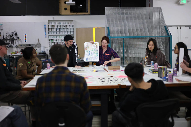 Fall 2025, Intermediate Screen Printing: 2 color prints