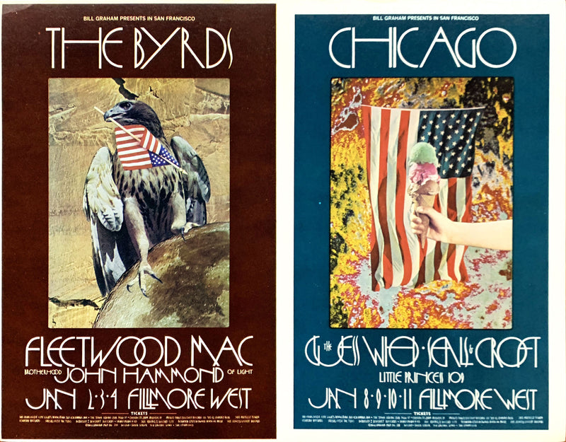 1970-01-02 The Byrds/Chicago Double Postcard (BG 210/BG 211)