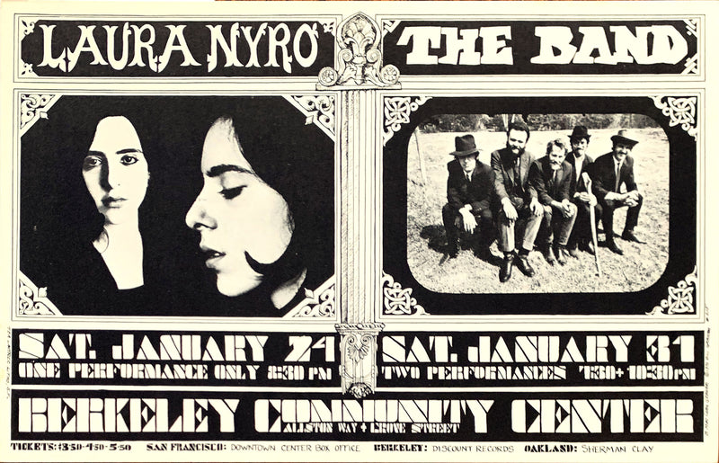 1970-01-24 Laura Nyro/The Band Postcard (BG 215)