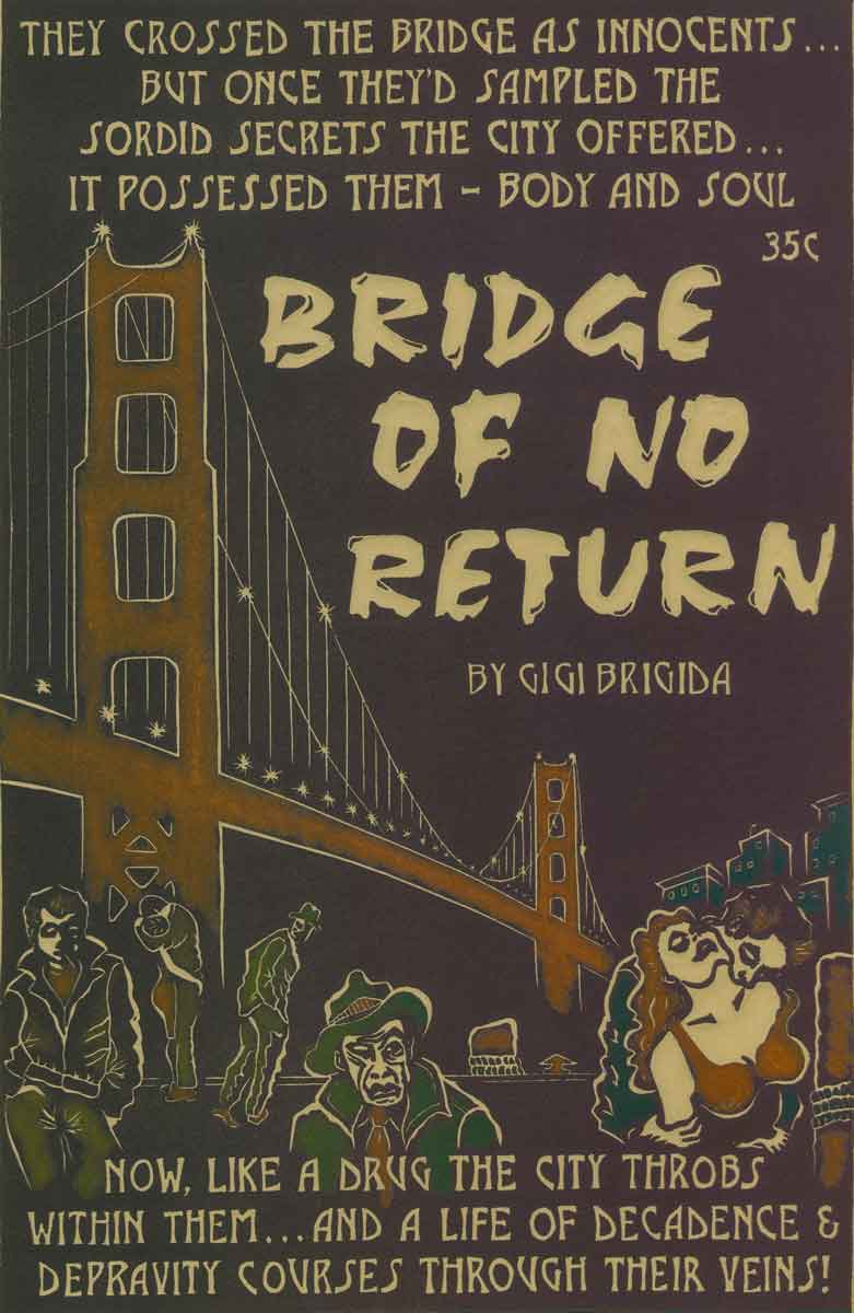 Bridge of No Return Linocut by Katie Gilmartin
