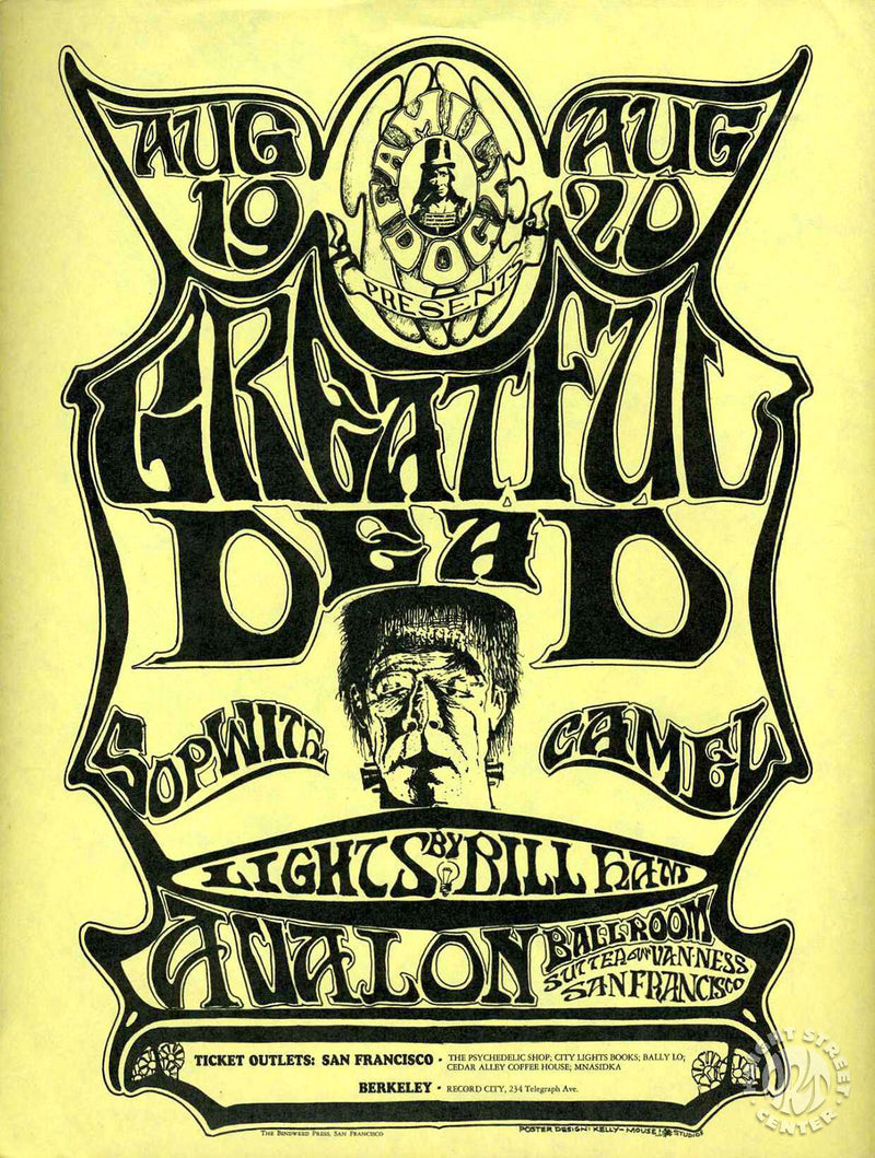 1966-08-19 Grateful Dead Handbill