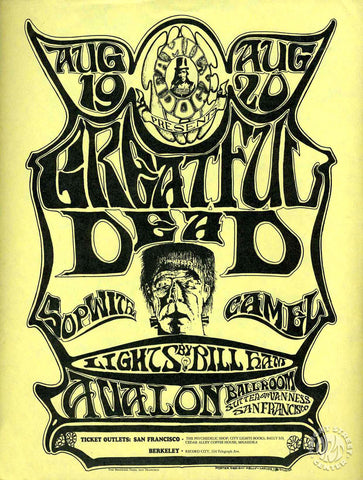 1966-08-19 Grateful Dead Handbill – Haight Street Art Center