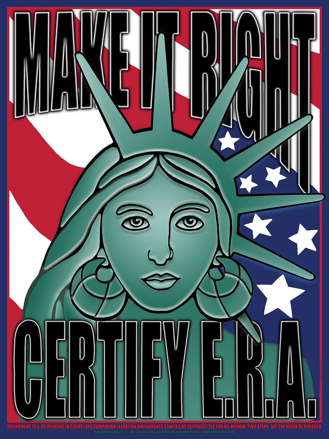 19th Amendment Icon 19th Amendment Poster by Carolyn Ferris – Haight Street Art Center