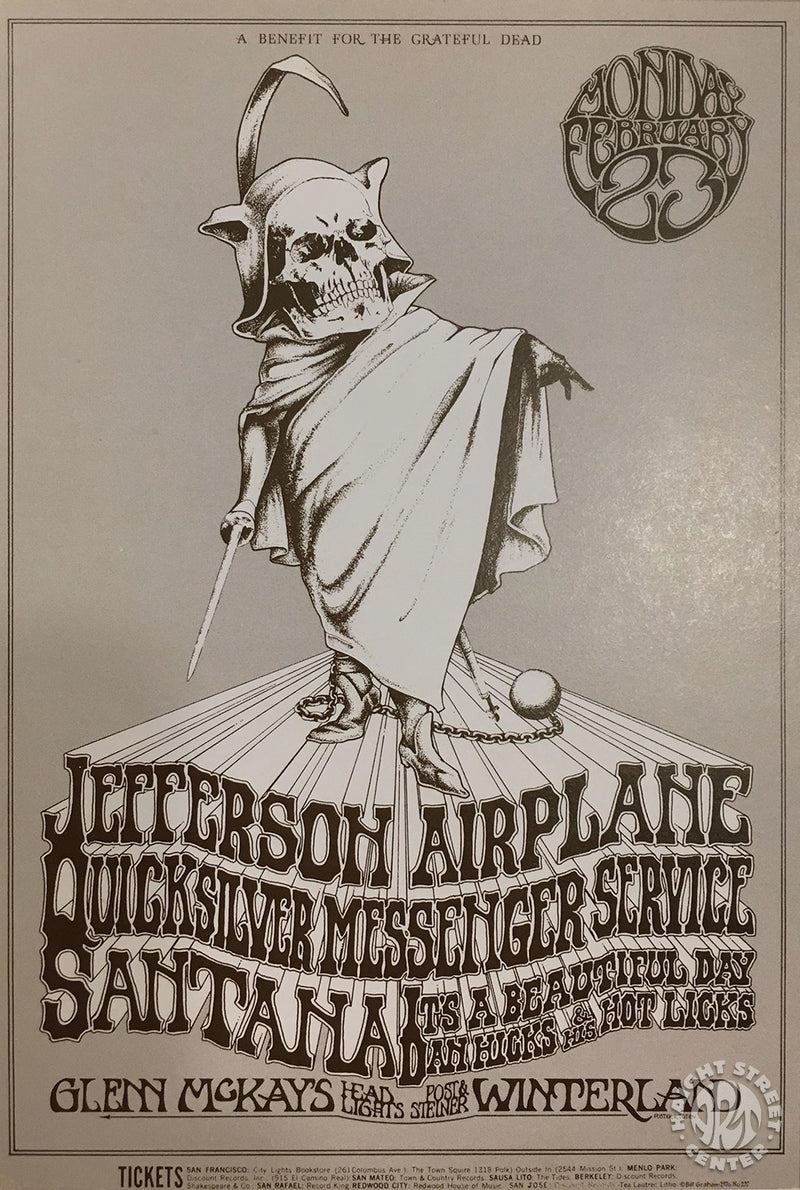 1970-02-23 Jefferson Airplane Postcard